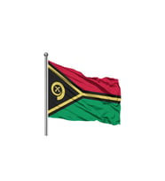 Vanuatu Gönder Bayrağı 50x75 (Çok Renkli)