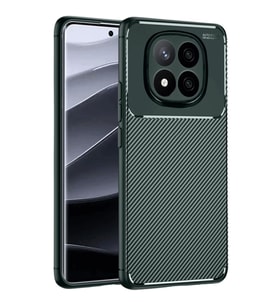 Xiaomi Redmi Note 14 Pro 4G Kılıf Auto Focus Karbon Kapak - Koyu Yeşil