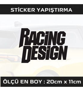 racing siyah etiket sticker - 2 adet çıkartma araba motosiklet kask atv tablet pc buzdolabı otomobil bilgisayar uyumlu