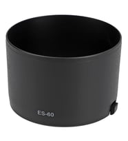 Ayex ES-60 Parasoley – Canon EF-M 32mm f/1.4 STM ile Uyumlu – Işık Yansımalarını Engelleyen Ters Takılabilir Tasarım (Siyah)