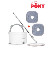 Pony 2 Adet Yedekli Temiz & Kirli Suyu Ayırma Özelliği Otomatik Temizlik Seti Mop Paspas