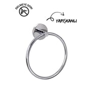 Yuvarlak Metal Havluluk - Yapışkanlı, Delmeye Son