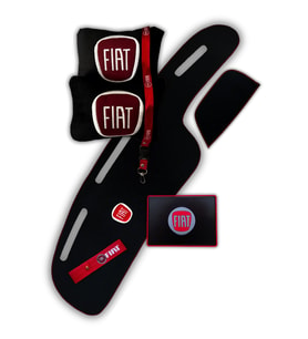 Fiat Tipo Tempra ile Uygun Torpido Koruma Halısı & 2'li Polar Araç Boyun Yastığı & Oto Aksesuar Seti