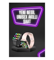 Mey İthalat® Dokunmatik Ekran Akıllı Saat Tema Değiştirme Şık ve Modern Unısex