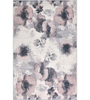 Eliana Home Baskılı, Yıkanabilir Kaymaz Taban Salon Halısı LNA1428 100x150 cm (Pembe)