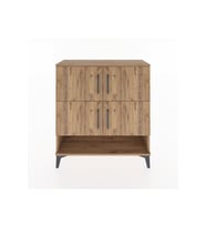 Arges Şifonyer 4 Raflı 4 Kapaklı 88x30x96 Çam-Çam