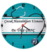 Biresimden Doktora Hediye İsimli Ofis Muayenehane Duvar Saati