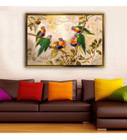 Altın Çerçeveli dekoratif tablo l1298 (Gold)
