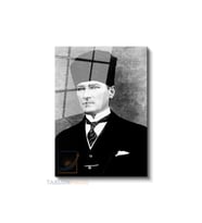 Dikey Cam Tablo Salon Duvar Tablosu Dikey Cam Ataturk Karakalem Yeni Ev Hediyesi Ofis Tablosu