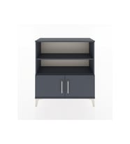 Arges Şifonyer 3 Raflı 2 Kapaklı 88x30x96 Antrasit-Antrasit