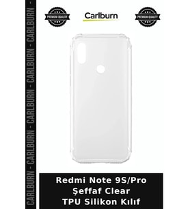 Redmi Note 9S/Pro Şeffaf Clear TPU Silikon Kılıf Koruyucu Kapak Cep Kılıfı Telefon Koruma