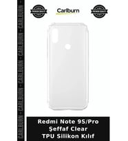 Redmi Note 9S/Pro Şeffaf Clear TPU Silikon Kılıf Koruyucu Kapak Cep Kılıfı Telefon Koruma