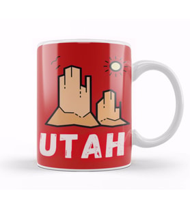 Utah vintage gift Kupa Bardak Porselen