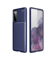 Samsung Galaxy S20 FE Kılıf Esnek Soft Karbon Tasarım Legion Serisi (Lacivert)