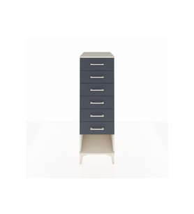 Kronos Dolap 6 Çekmeceli 44x59x134 Aytaşı-Antrasit