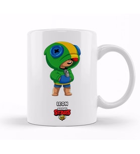 Brawl  Stars Leon Kupa  Bardak  Porselen