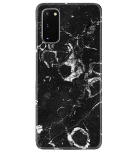 Samsung A02S A03S A10 A12 A13 A21S A22 Kılıf Desenli Silikon Black Hole Marble 1387