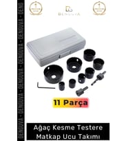 #MatkapUcu 11 Parça Metal Ahşap Plastik MDF Alüminyum Delik Açma Seti Tavan Kesme Matkap Ucu Takımı