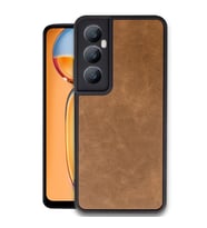 Realme C65 Kılıf Aras Deri Kapak - Taba