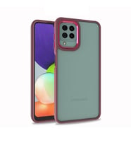 Lexroo Galaxy A12 Kılıf Flora Kılıf - Kırmızı
