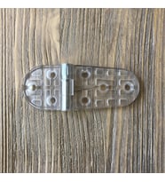 Plastik Oval Menteşe 9cm - 2 Adet Şeffaf (Çok Renkli)