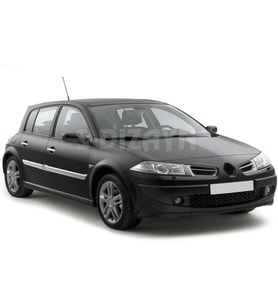 Renault Megane Uyumlu 2 Krom Yan Kapı Çıtası 4 Parça 2006-2010 (Karışık)