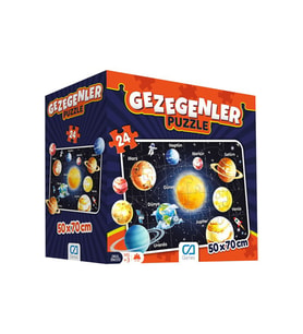 Puzzle 24 Parça Okul Öncesi Gezegenleri Öğreniyorum Seti 50x70 Cm - Mavi Su Dünyası (Çok Renkli)