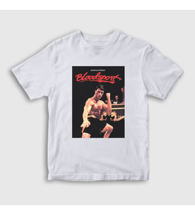 Presmono Unisex Çocuk Beyaz Bloodsport Film Jean Claude Van Damme T-Shirt 258789tt (Beyaz)