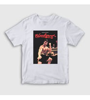 Presmono Unisex Çocuk Beyaz Bloodsport Film Jean Claude Van Damme T-Shirt 258789tt (Beyaz)