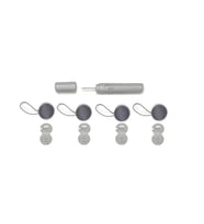 SPELT Nevresim Yorgan Battaniye Kılıfı Sabitleyici Kılıf Tutturma Pin 4'lü Set Gri