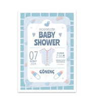 Bsa3t1013 - Doğum Günü / Baby Shower Kişiye Özel Afiş Poster (29,7×42CM)
