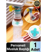 Özel Üretim Dayanıklı Su Tasarruflu Filtreli 360 Derece Oynar Mineral Taşlı Pervaneli Musluk Başlığı