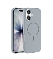 iPhone 17 Kılıf M-safe Şarj Özellikli Meta Kılıf (Gri)