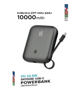 Fp011 10000mah Pd 22.5watt Hızlı Telefon Şarj Aleti Elektronik Taşınabilir Type-c Batarya Powerbank
