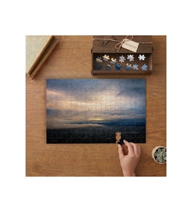 Deniz Gökyüzü Gün Batımı Tasarımı 240 parça Ahşap Puzzle Ahşap Kutuda MP00502