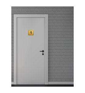 Daire Apartman Numaraları Altın Metal 1-20 Arası 9,5x9,5cm