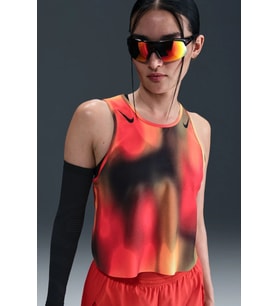 Nike Dri Fit ADV Art Crop Womens Tank Red Kadın Crop Koşu Atleti Kırmızı