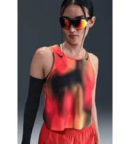 Nike Dri Fit ADV Art Crop Womens Tank Red Kadın Crop Koşu Atleti Kırmızı
