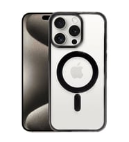 Newface Apple iPhone 15 Pro Max Kılıf Erozi Magsafe Kapak - Siyah
