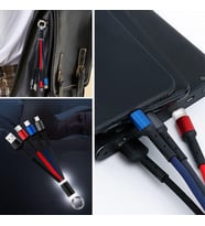 Işıklı Anahtarlık Model 3 in 1 USB Çıkışlı MİKRO,TYPE-C ve İphone Uyumlu Şarj Kablosu (5690)