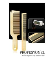 Mey İthalat® Alüminyum Berber Kuaför Saç Kesim Tarağı 720885