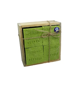 Bitkiselce El Yapımı Defneli Gar Sabunu 950 gr. 8 kalıp sabun