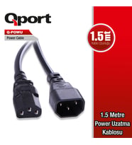 QPORT Q-POWU 1.5 METRE POWER UZATMA KABLOSU