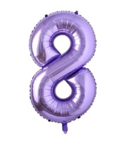 Mor Renk 8 Rakam Folyo Balon 100 cm