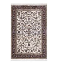ARTEMİS HALI SİLK - 05160B - BORDO İPEK HALI KREMİ 200X300 (Çok Renkli)