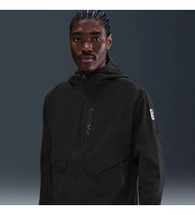 Nike Erkek Siyah Air MaX Jacket Esnek Dokuma Spor Ceket