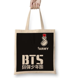 Bts Army fan Bez Çanta Uzun Saplı