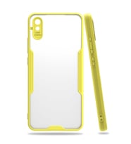 Xiaomi Redmi 9A Kılıf Parfe Kenarları Pastel Renk Silikon Kılıf (Sarı)