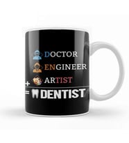 Doctor Engineer Artist Dentist 01 Kupa Bardak Porselen