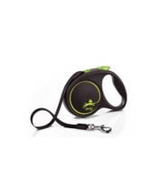 Flexi Black Design Otomatik Serit Köpek Gezdirme Kayisi Yesil 5mt Medium Yeşil